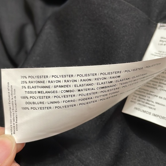 Joseph Ribkoff Long Open Front Lined Jacket Fur Cuffs Cardigan Blazer Coat 8 - Picture 8 of 16